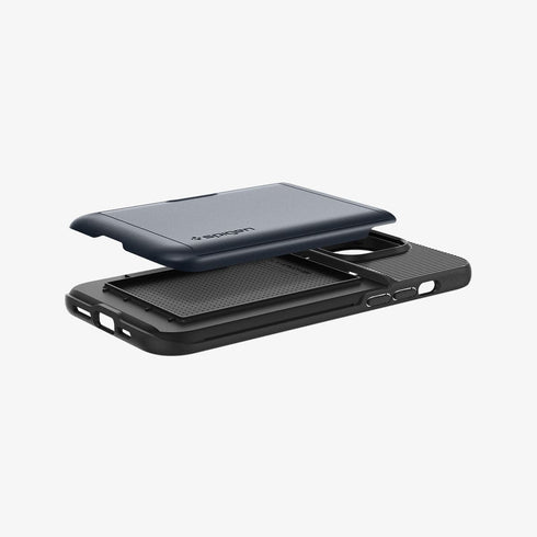 ACS04835 - iPhone 14 Pro Max Case Slim Armor CS in black showing the back